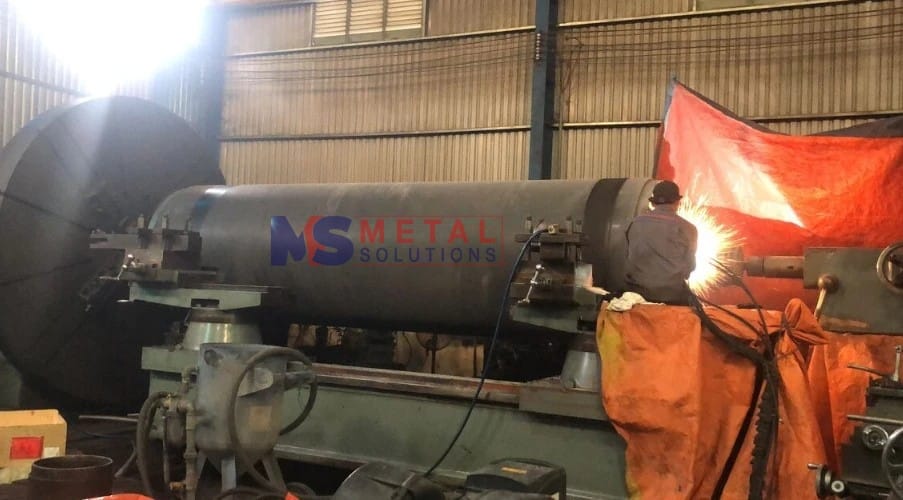 Phun phủ hồ quang phục hồi Lô ép nặng 16 tấn 4 Quá trình phun phủ hồ quang phục hồi Lô ép nặng 16 tấn