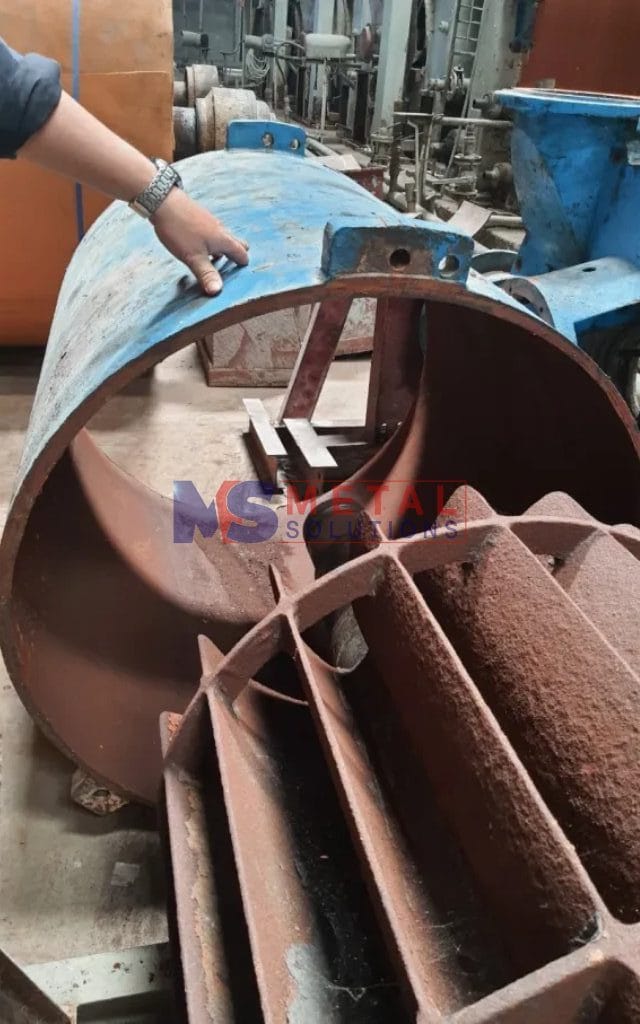 Phun phủ hồ quang phục hồi Trục Rotor chân không 3 Phun phủ phục hồi Trục Rotor chân không ngành giấy bao bì