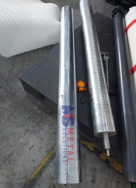 Phun phủ nhiệt HVOF chống mòn cho Lô Aluminium 2 Hình ảnh trục mới nhận về