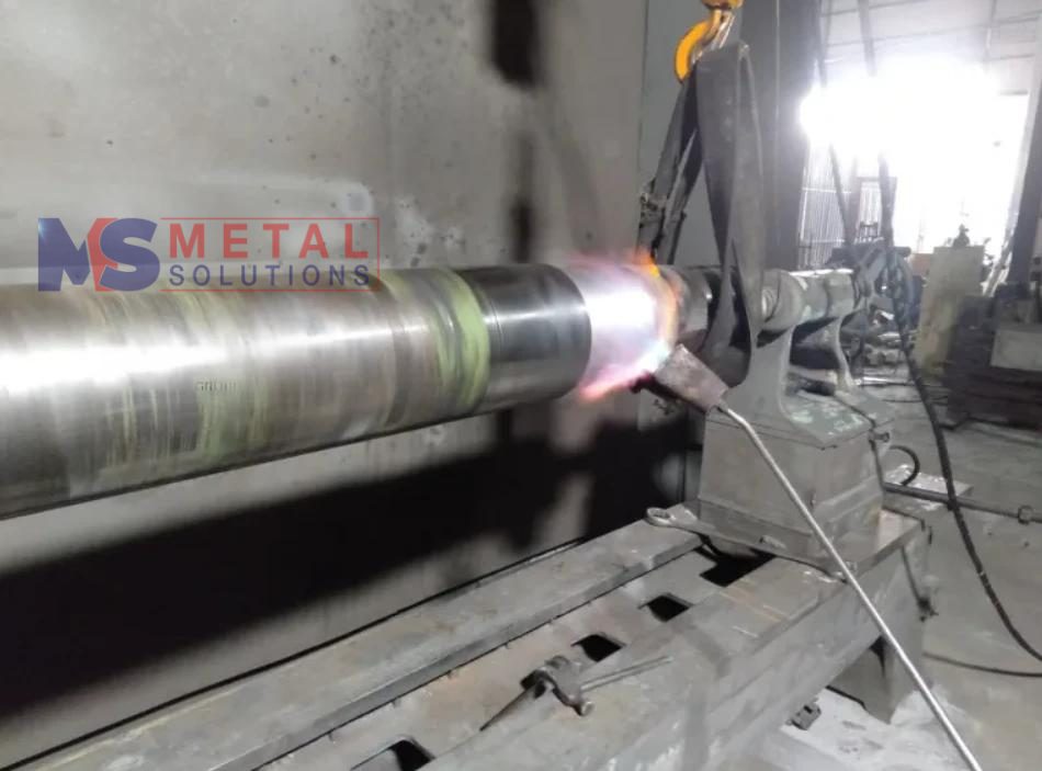 Phun Phủ Kim Loại sửa chữa Trục Nghiền Máy Đá