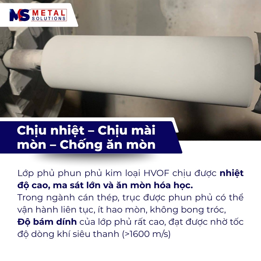Phun phủ kim loại chịu nhiệt chịu mài mòn chống ăn mòn