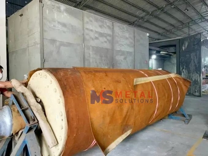 Phun phủ cổ trục phục hồi Lô Ép Lỗ Mù ngành Giấy 2 lô ép lô mù mới nhận về