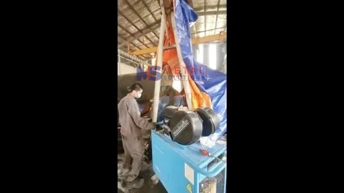 Phun phủ cổ trục phục hồi Lô Ép Lỗ Mù ngành Giấy 5 Quá trình phun phủ