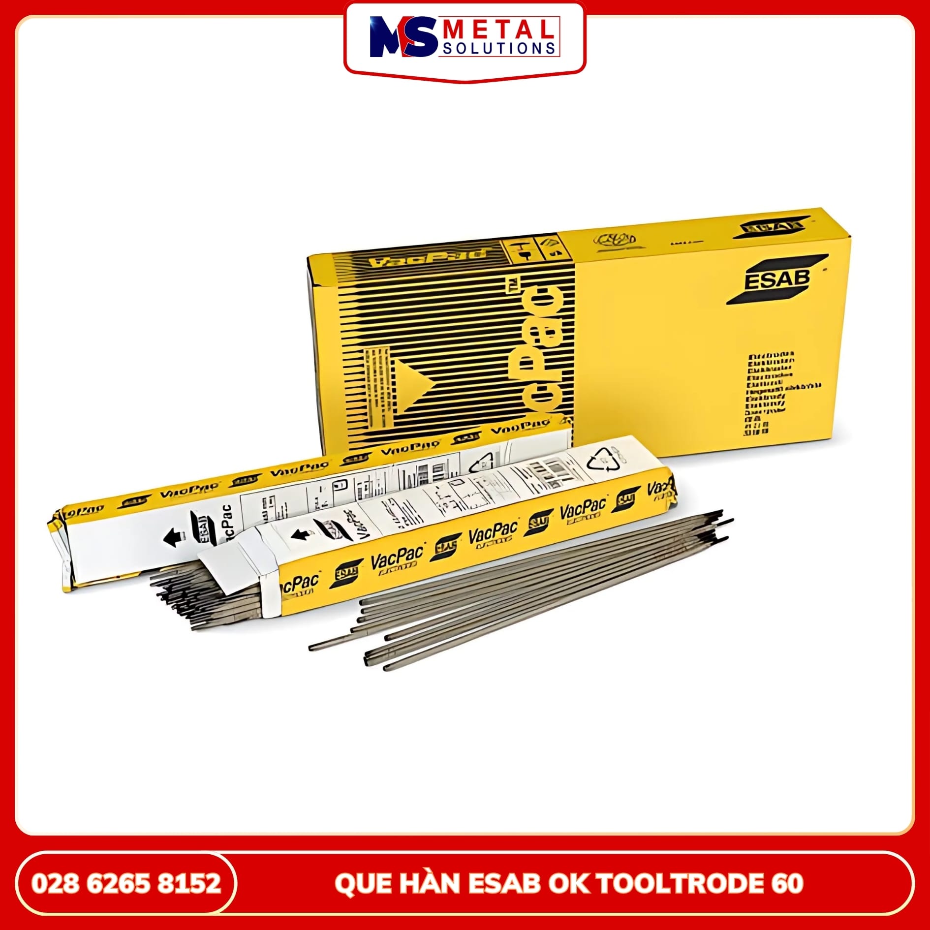 Que hàn ESAB Tooltrode 60 Que hàn ESAB Tooltrode 60