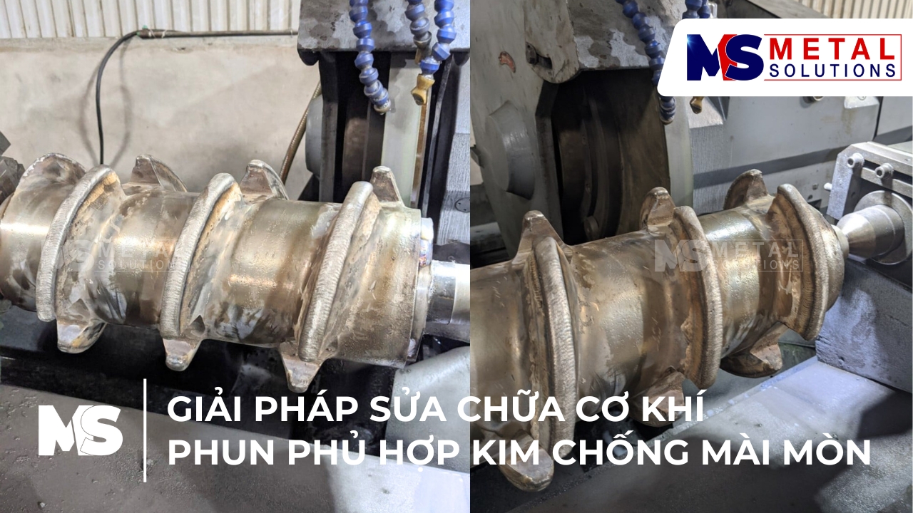 Giải pháp sửa chữa cơ khí phục hồi trục vít ép đùn tại Metal Solutions
