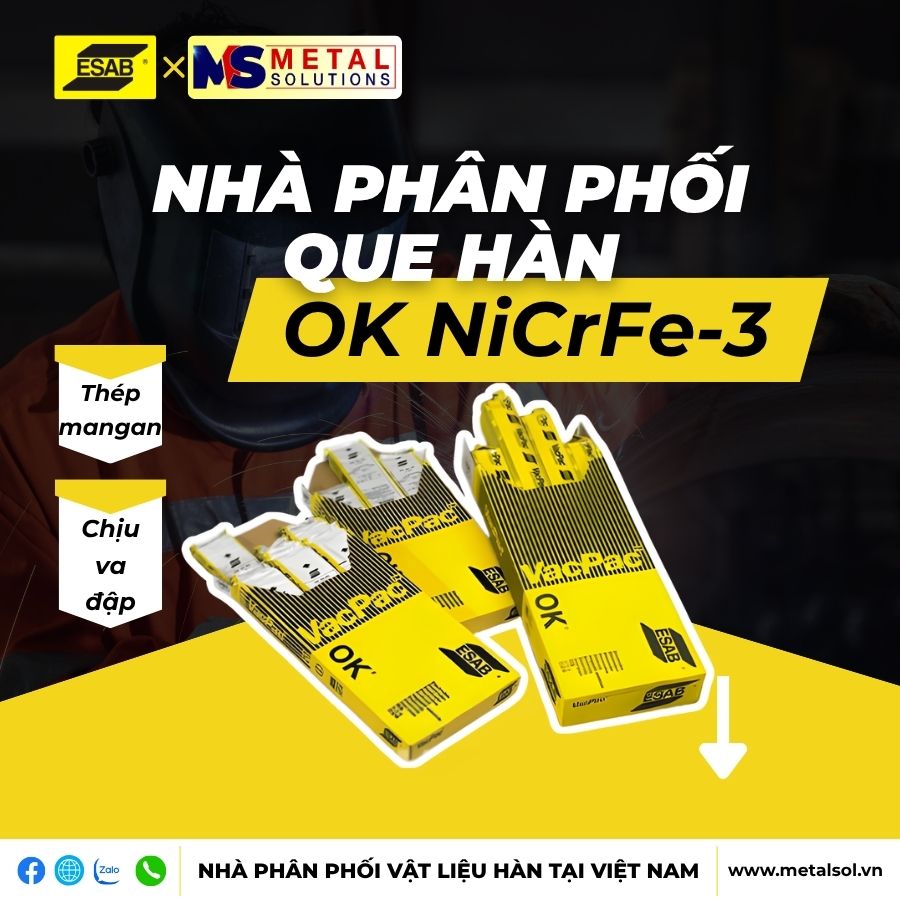 Que hàn hợp kim cao Niken ESAB OK NiCrFe-3 – Giải pháp hàn chịu nhiệt cho mối hàn kim loại khác loại 1 que-han-hop-kim-cao-ok-nicrfe-3