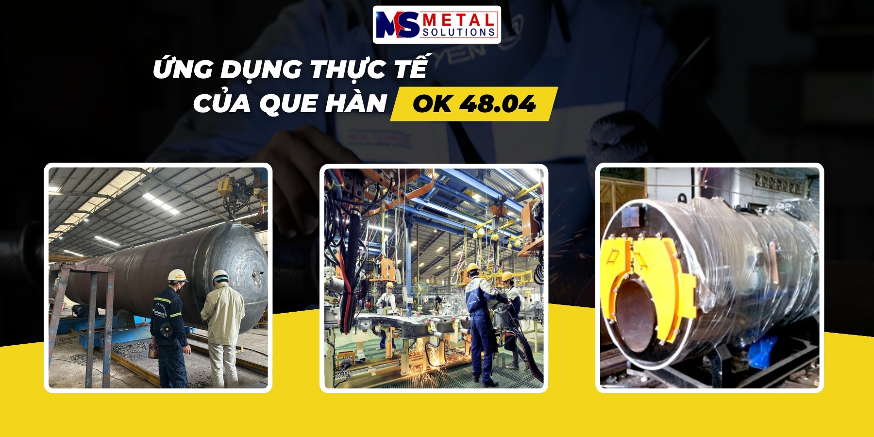Que hàn thép kết cấu độ bền cao ESAB OK 48.04 2 ung-dung-que-han-ok-48.04